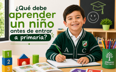 ¿Qué debe aprender un niño antes de entrar a primaria? 