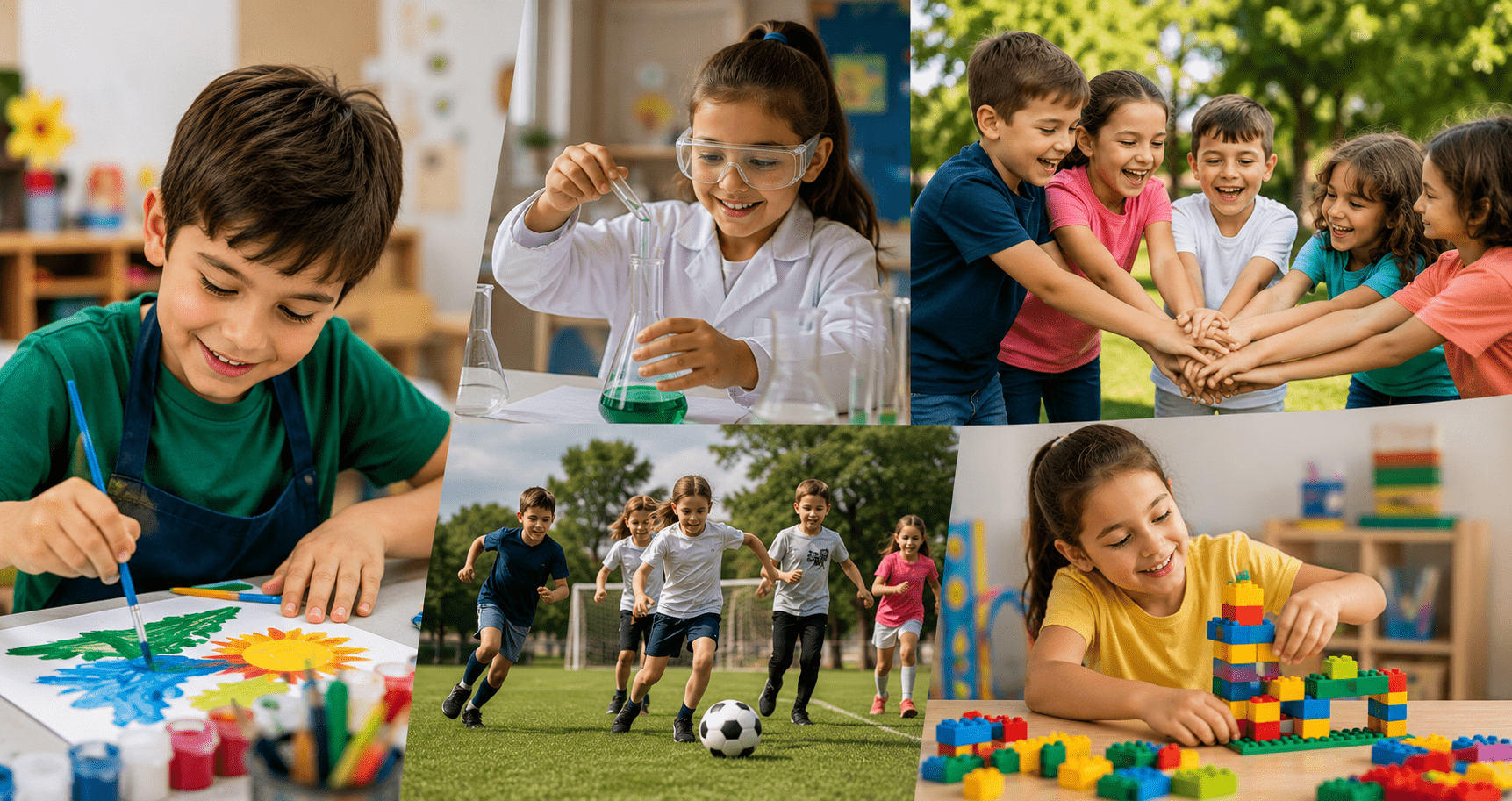 las habilidades que los niños desarrollan durante un curso de verano